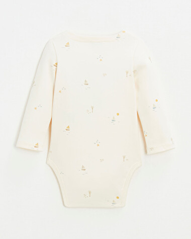 Long sleeve bodysuit Marine print  Natalys