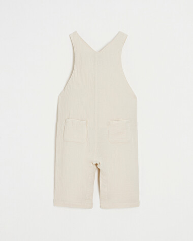 cotton gauze overalls Beige color  Natalys