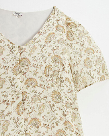 Long dress Indian flower print  Natalys