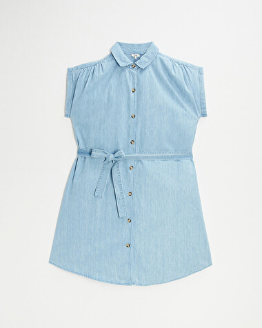 Denim maternity dress Light blue color  Natalys