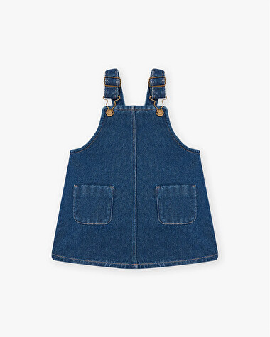 Denim overall dress Blue color  Natalys