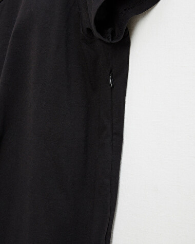 Black lace-finish t-shirt Black color  Natalys