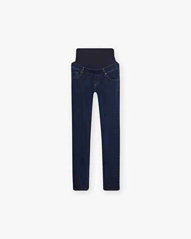 High-waisted slim maternity jeans Blue denim  Natalys