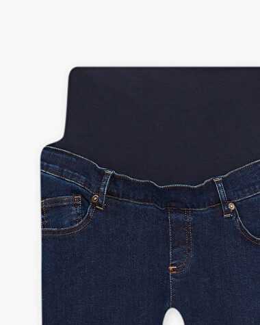 High-waisted slim maternity jeans Blue denim  Natalys