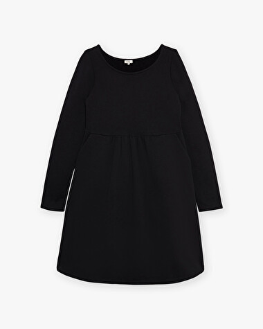 Fleece dress Black color  Natalys