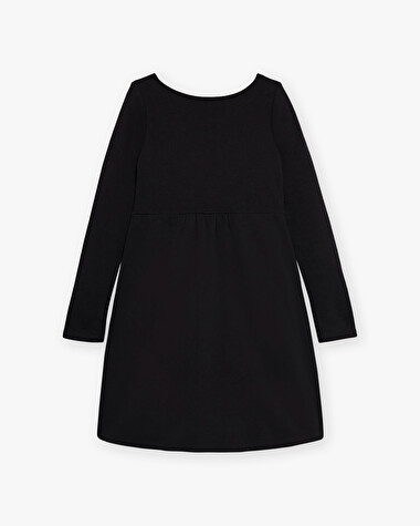 Fleece dress Black color  Natalys