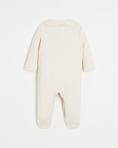 Openwork cotton sleepsuit Light pink color  Natalys