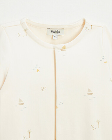 Cotton sleepsuit Marine print  Natalys