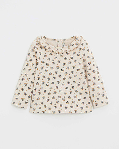 Long sleeve t-shirt Gold button print  Natalys