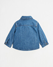 Long sleeve denim shirt Blue color Natalys