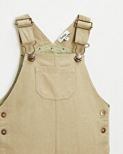 Cotton canvas overalls Light khaki color  Natalys
