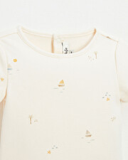 Short sleeve bodysuit Marine print  Natalys