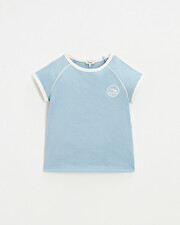 Short sleeve t-shirt Blue grey color  Natalys