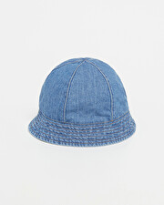 Embroidered denim hat Blue color  Natalys