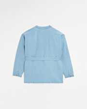 Denim kimono jacket Light blue color  Natalys