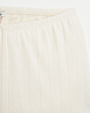 Fancy ribbed shorts Ecru color Natalys