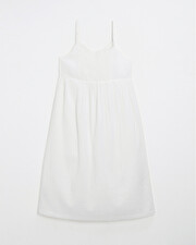 Crepe dress Ecru color  Natalys