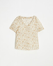 Crepe blouses Indian flower print Natalys