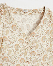 Crepe blouses Indian flower print Natalys