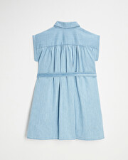 Denim maternity dress Light blue color Natalys