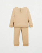 2-piece cotton pajamas Camel color  Natalys