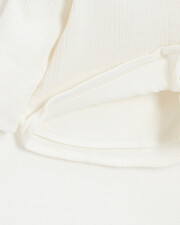 Baby blouse in organic cotton gauze White color Natalys