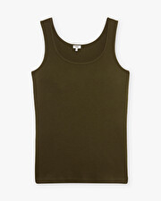 Khaki tank top Khaki color  Natalys