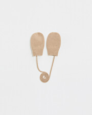 Merino wool mittens Camel color  Natalys
