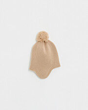 Merino wool hat Camel color Natalys