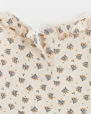 Long sleeve t-shirt Gold button print  Natalys