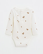 Printed long-sleeved bodysuit Autumn print  Natalys