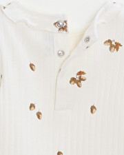 Printed long-sleeved bodysuit Autumn print  Natalys