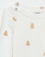 Printed long-sleeved bodysuit Cookie print Natalys