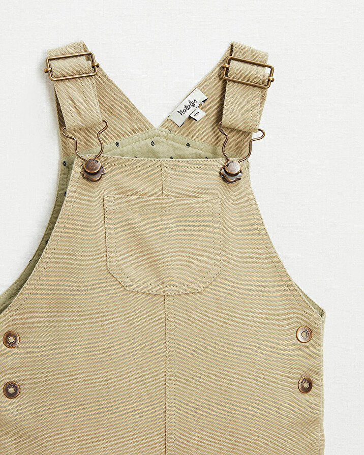 Cotton canvas overalls Light khaki color  Natalys