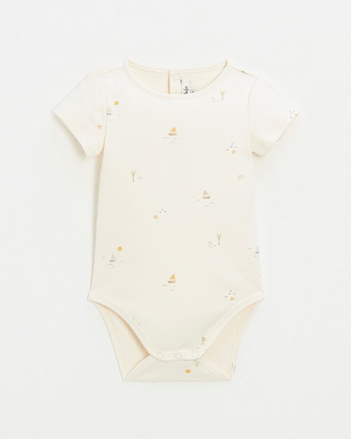 Short sleeve bodysuit Marine print  Natalys