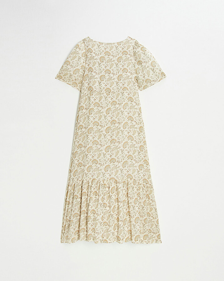 Long dress Indian flower print Natalys