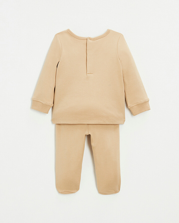 2-piece cotton pajamas Camel color  Natalys