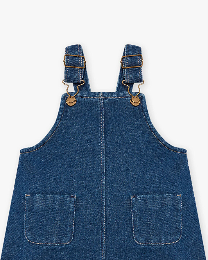 Denim overall dress Blue color  Natalys