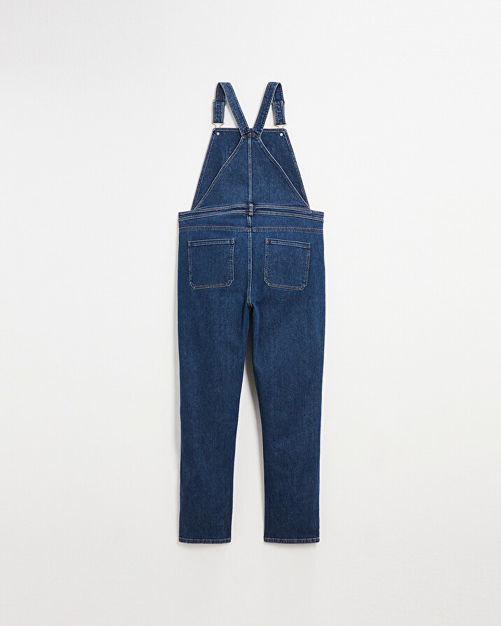 Mom-to-be denim overalls Blue denim Natalys