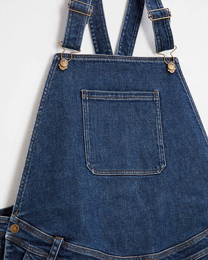 Mom-to-be denim overalls Blue denim Natalys