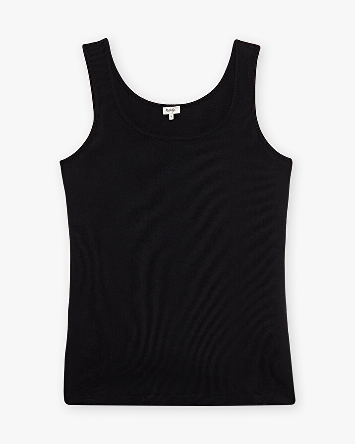 Black tank top Black color Natalys
