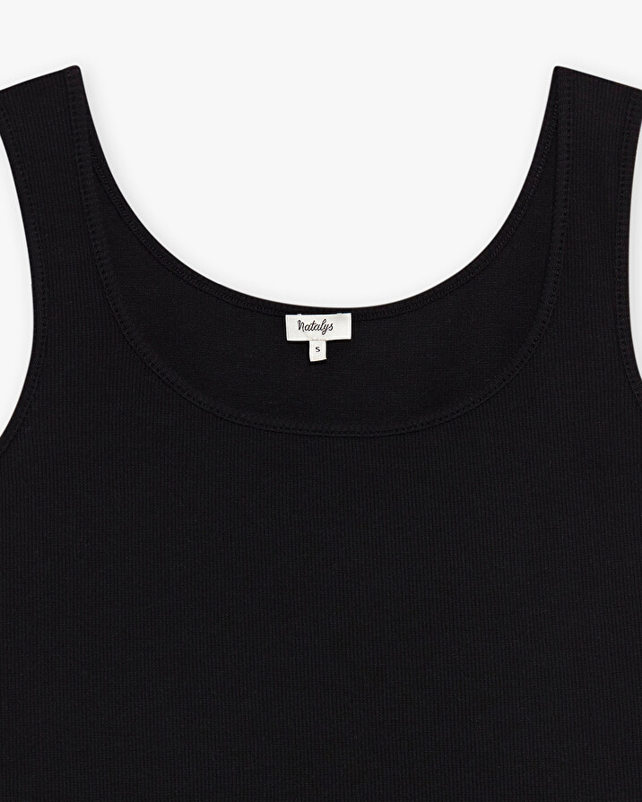 Black tank top Black color Natalys