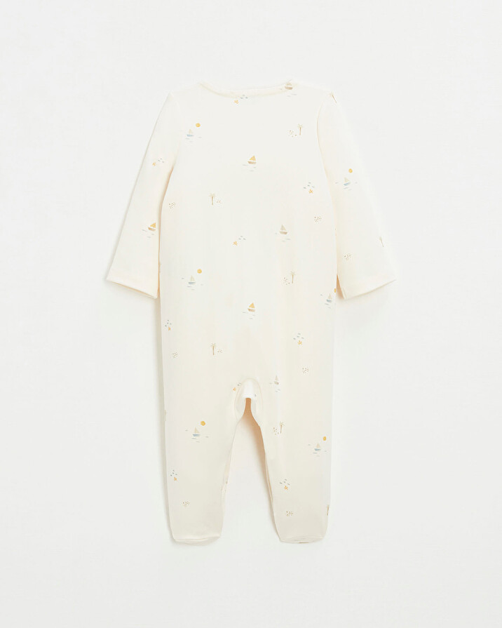 Cotton sleepsuit Marine print  Natalys