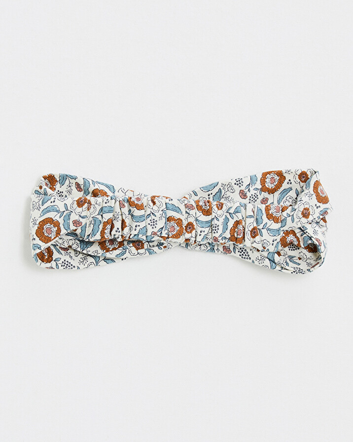 Printed headband Folk flower print Natalys
