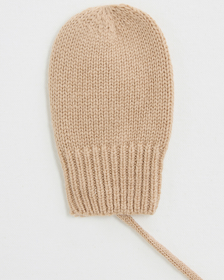 Merino wool mittens Camel color  Natalys