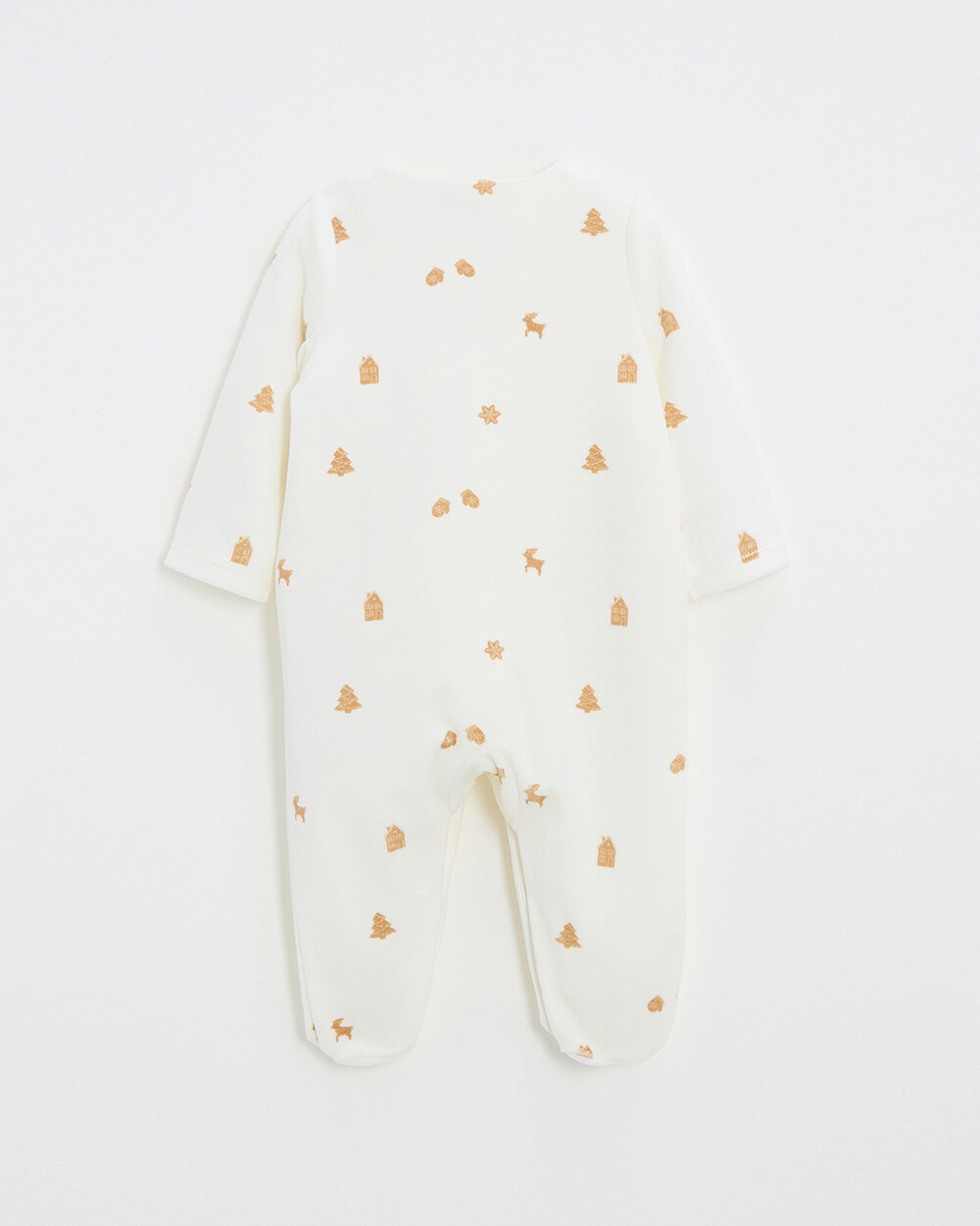 Printed velvet sleepsuit Cookie print  Natalys