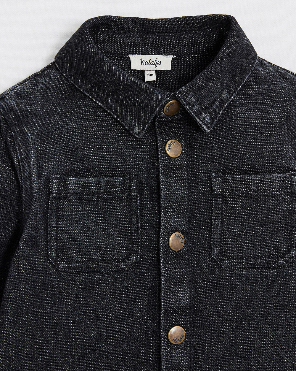 Denim shirt Charcoal gray color  Natalys