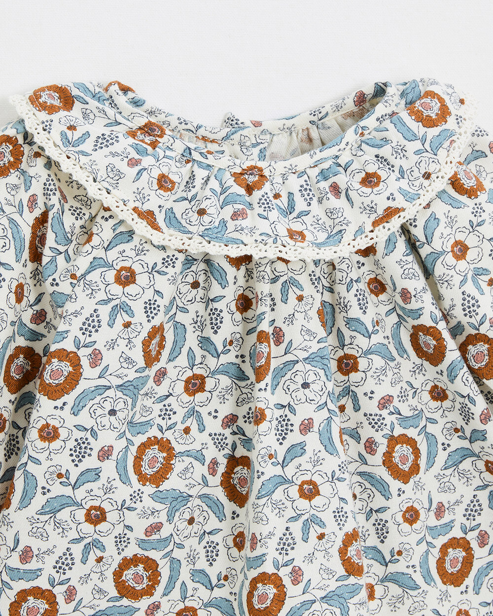 Printed blouse Folk flower print  Natalys