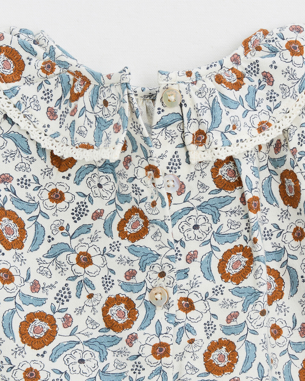 Printed blouse Folk flower print  Natalys