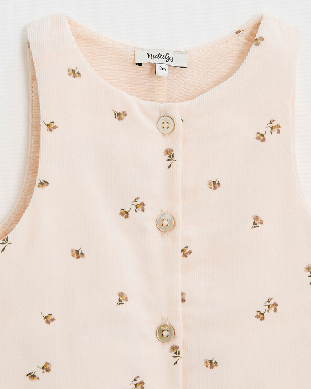 Long printed jumpsuit Semi-flower print Natalys